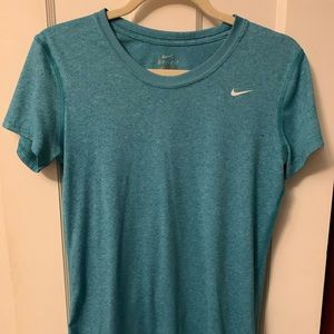 Teal Nike drifit shortsleeve
